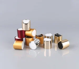 Elegant Disc Top Cap with Aluminum Collar – Custom Color Options Available
