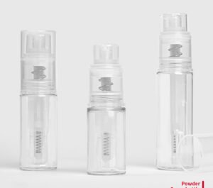 Powder Spray Bottle Series – 14ml, 18ml, 25ml | PET Material | 0.014cm³ Output