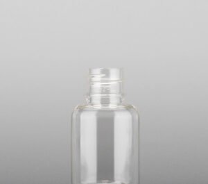 15ml Boston Round PET Bottle – 18/410 Neck | Clear Plastic Bottle for Skincare, Serums & Essential Oils