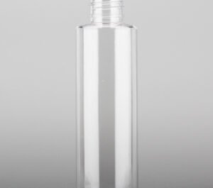 120ml Cylinder Round PET Bottle – 24/410 Neck | Transparent, Durable & Recyclable