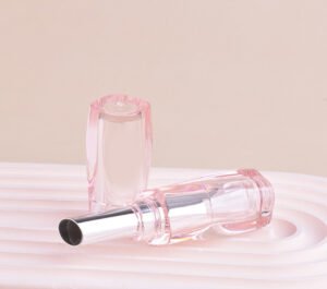 Irregular Shape Lipstick Tube – Elegant Curved Design with Customizable Finish