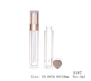 Square Lip Gloss Tube with Wand – A187 (7ml)