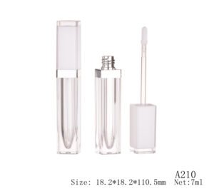 Square Lip Gloss Tube with Wand – A210 (6ml)