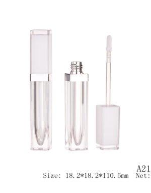 Square Lip Gloss Tube with Wand – A210 (6ml)