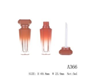 Unique lip gloss container – Elegant Curved Design with Customizable Finish