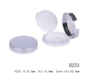 Elegant Cushion Compact Case with Mirror – B253