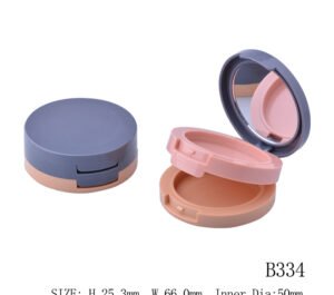 Double-Layer Compact Powder Case with Mirror – B334