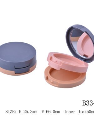 Double-Layer Compact Powder Case with Mirror – B334