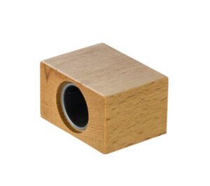 Wooden Perfume Cap – Rectangular Block Design