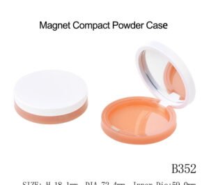 Magnetic Compact Powder Case with Mirror – B352