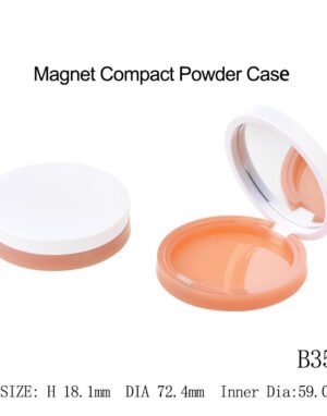 Magnetic Compact Powder Case with Mirror – B352