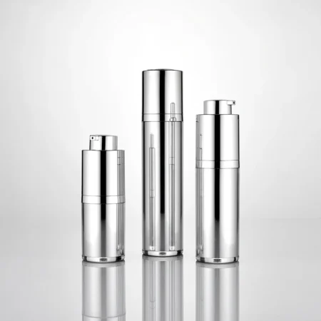 New-Item-15ml-30ml-50ml-Silver-Twist-Airless-Lotion-Pump-Bottle-with-Dual-Walls-Bottle
